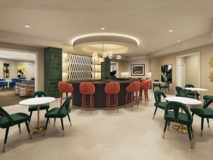 Senior Living Community Grand Opening Thursday May 4 | Sunscape Boca Raton Rendering-Bar-Dining Room-Sunscape Boca Raton