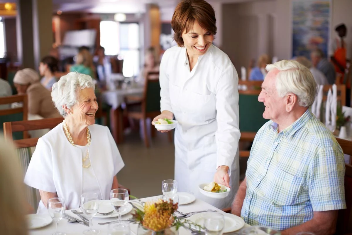 team member and residents